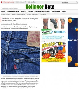 Screenshot von www.solinger-bote.de - FemNews.de